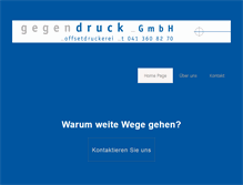 Tablet Screenshot of gegendruck.ch
